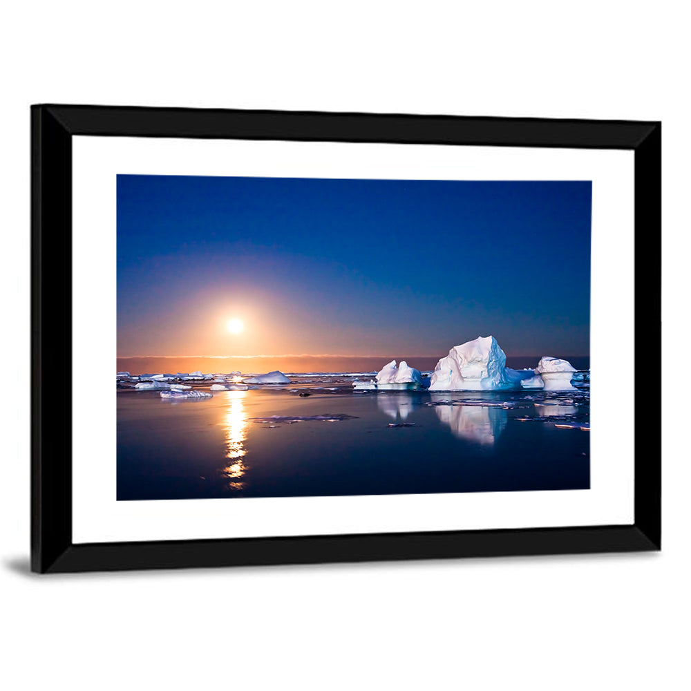 Summer Night In Antarctica Wall Art