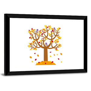 Autumn Tree Illustration Wall Art