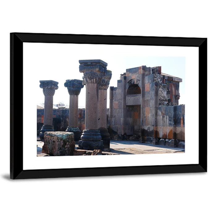 Zvartnos Temple Ruins, Yerevan Wall Art as a framed print