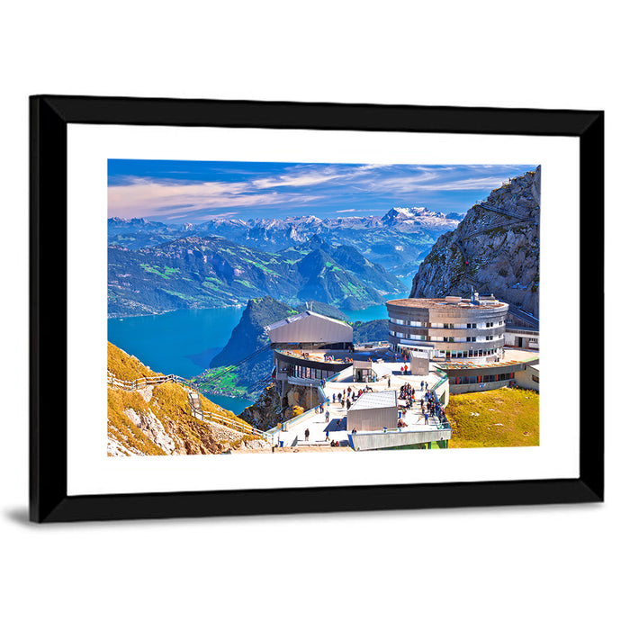 Mount Pilatus Kulm Summit View Wall Art as a framed print