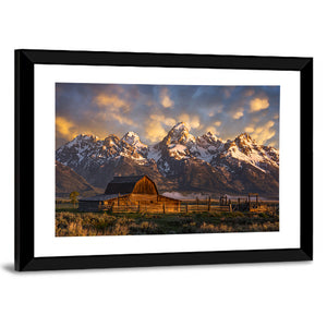 John Moulton Barn In Wyoming Wall Art