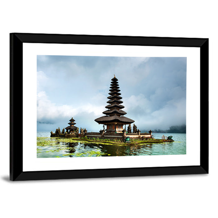 Pura Ulun Danu Bratan Temple Wall Art as a framed print