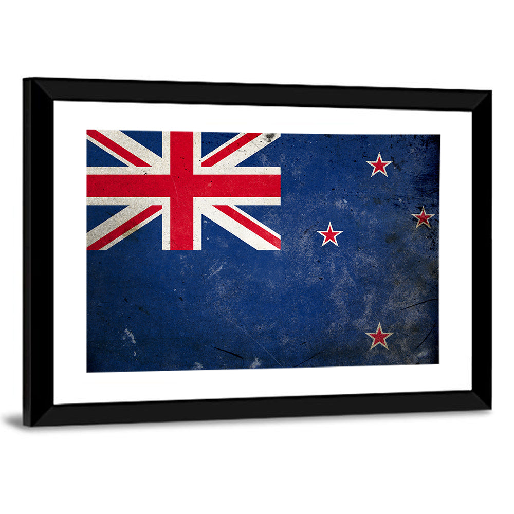 Vintage New Zealand Flag Wall Art