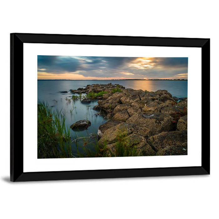 Lake Colac, Victoria Sunset Wall Art as a framed print