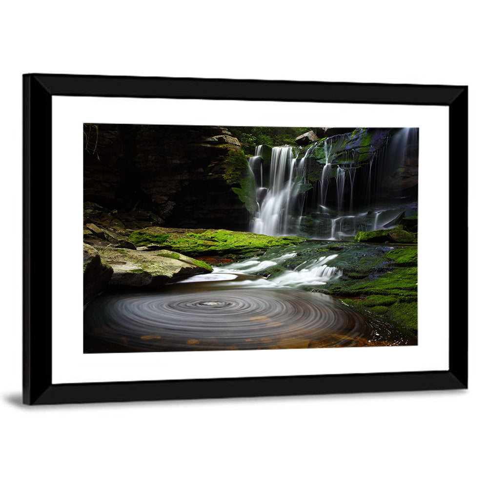 Waterfall With A Rippling Pond Wall Art