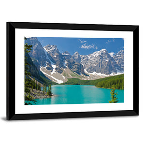 Majestic Mountain Lake In Canada Wall Art