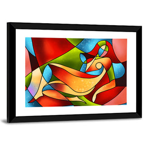 Woman Stained Glass Artwork Wall Art