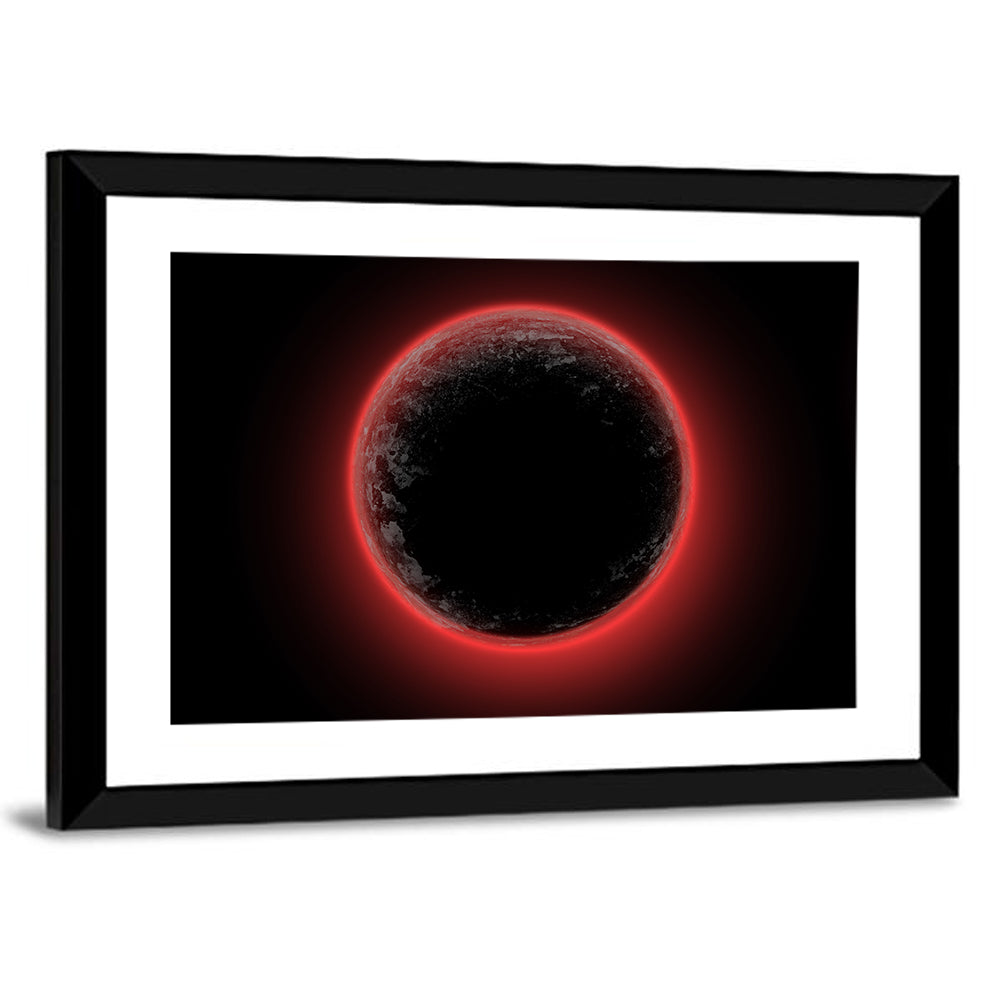 Red Planet Eclipse Wall Art