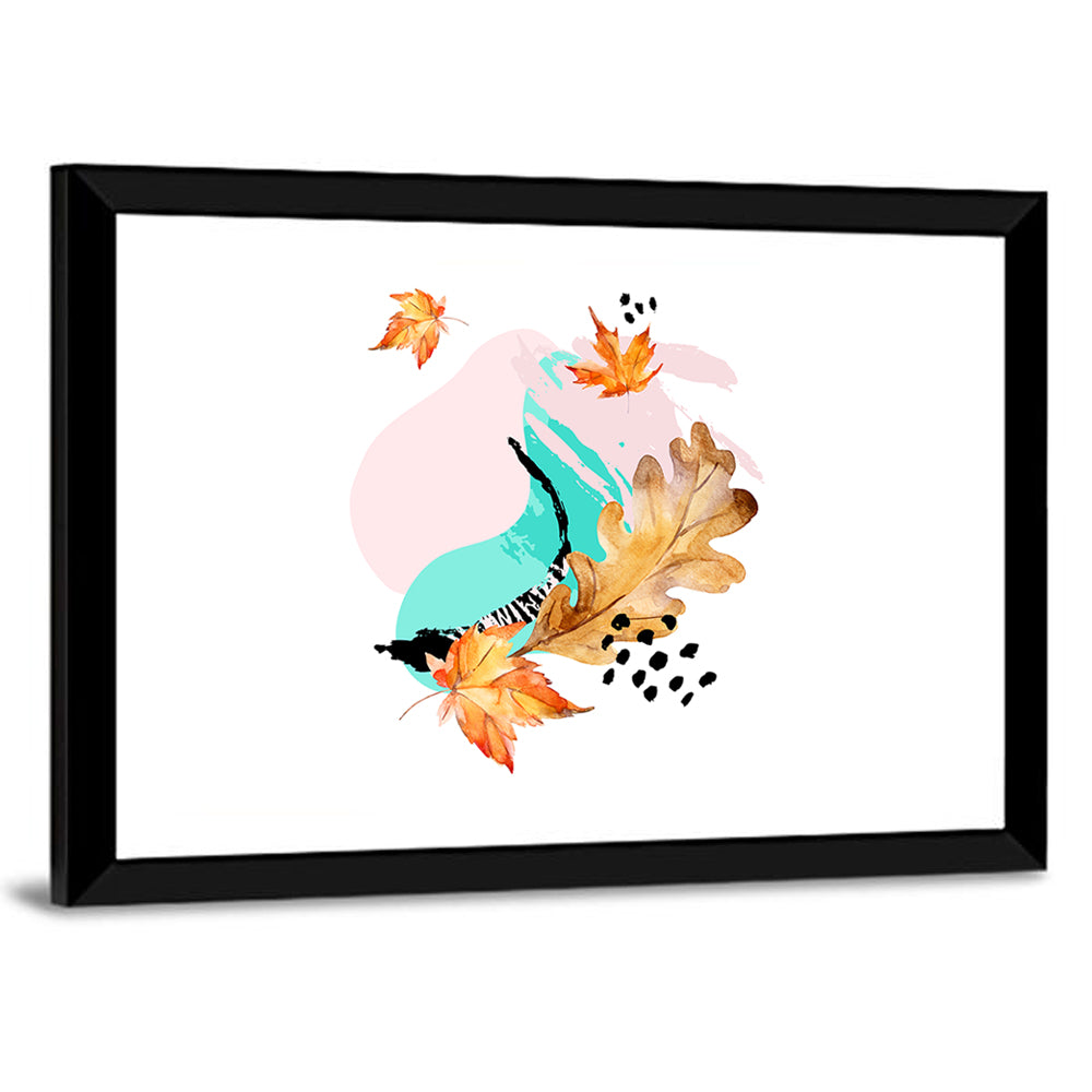 Abstract Maple Leaves Wall Art