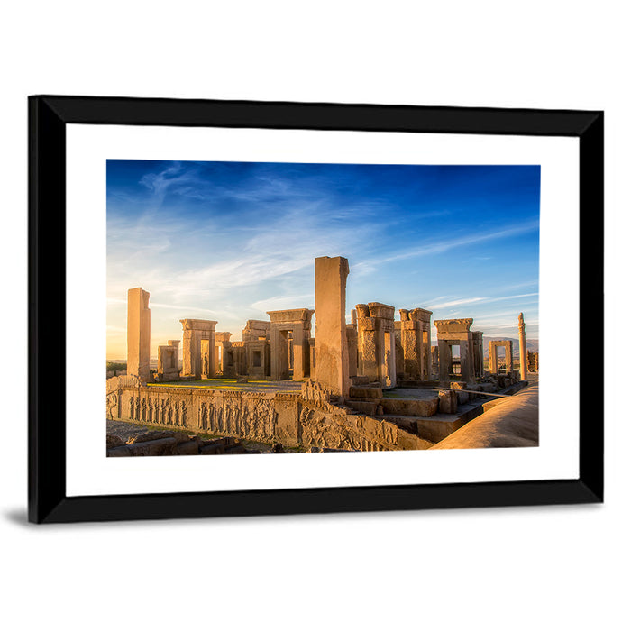 Persepolis Reliefs, Marvdasht Iran Wall Art as a framed print
