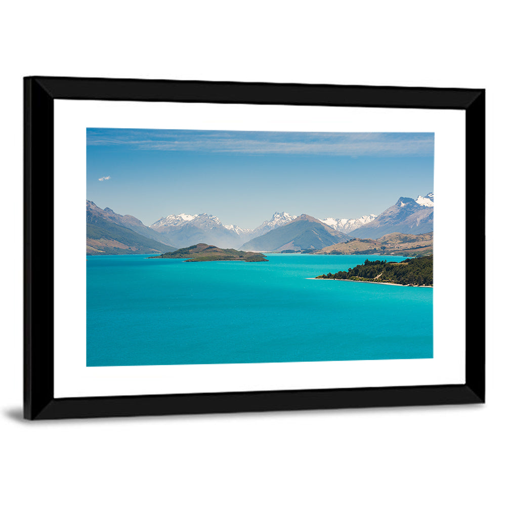 Wakatiup Lake Turquoise Waters New Zealand Wall Art