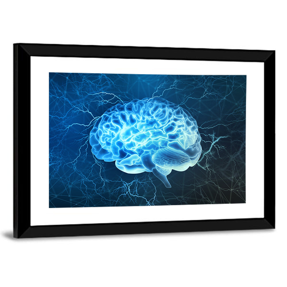 Neural Electrical Activity Wall Art