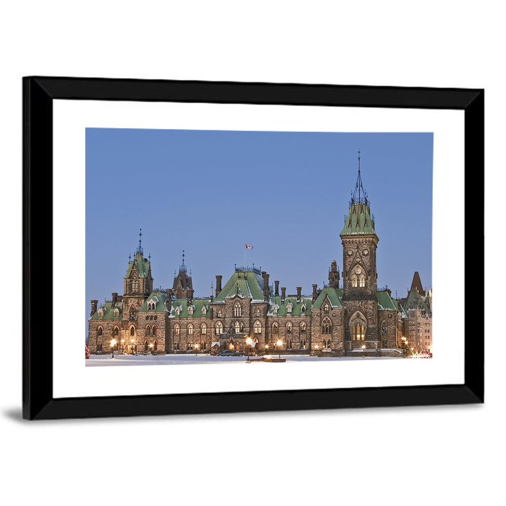 Ottawa Parliament Buildings at Dusk Wall Art