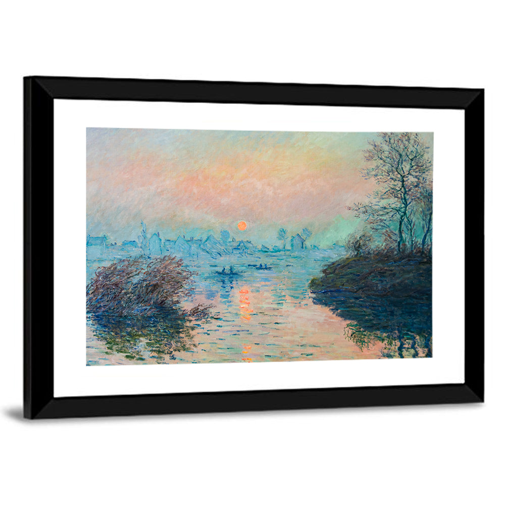 Monet River at Sunset Wall Art