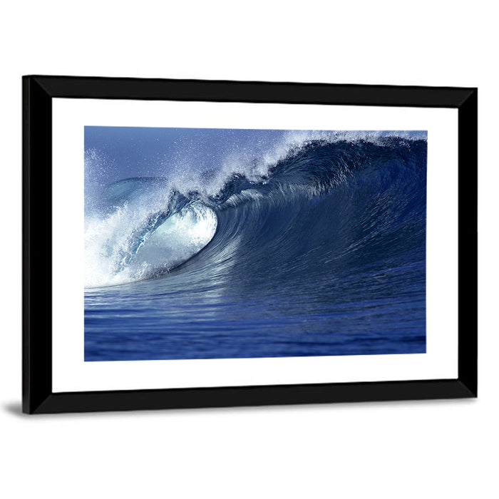 Fiji Wave Close-up Wall Art as a framed print