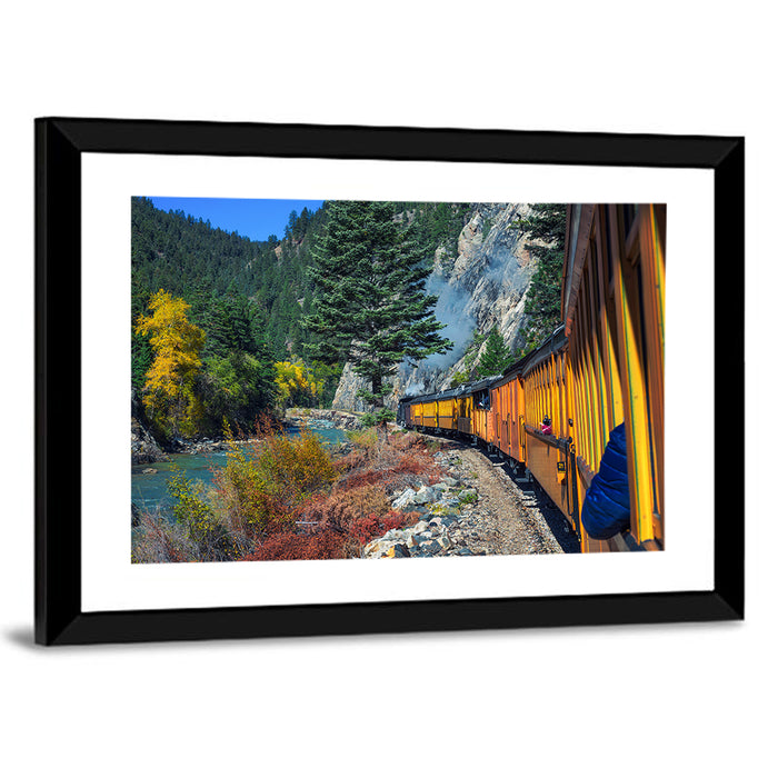 Steam Engine No 21 in Colorado Wall Art as a framed print