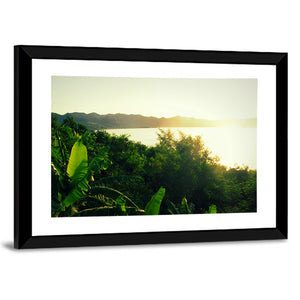 Sunrise At The Crater Lake Bosumtwi Wall Art