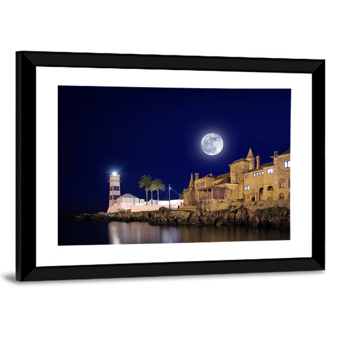 Farol De Santa Marta, Cascais Wall Art as a framed print