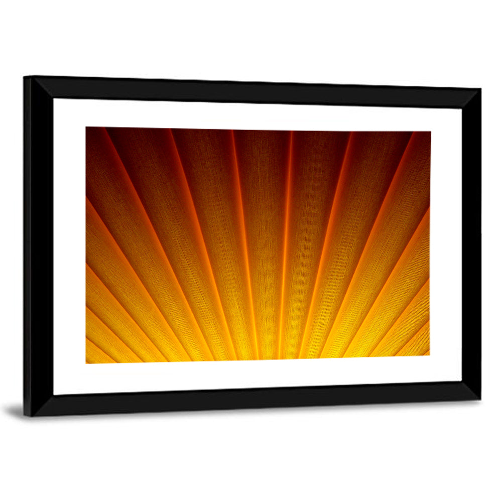Pleated Sunburst Illustration Wall Art