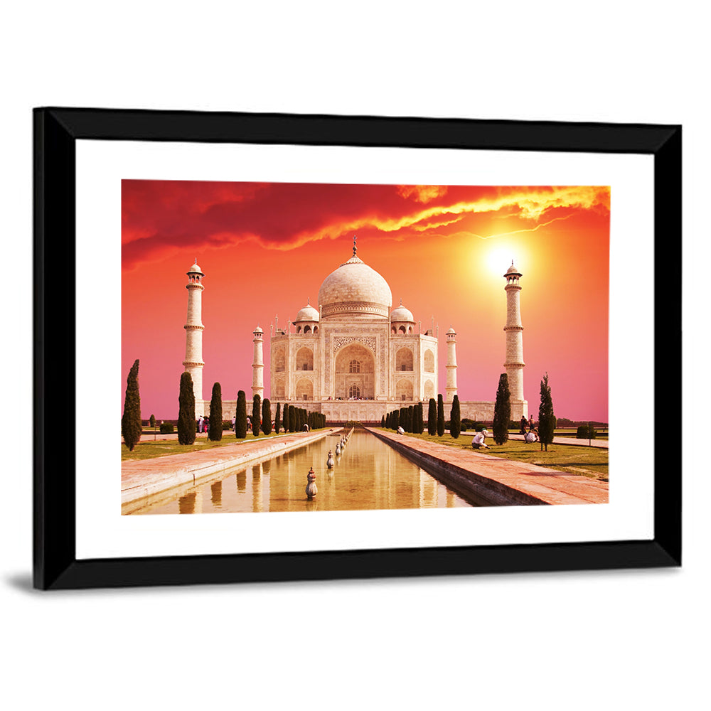 Taj Mahal at Sunrise, Agra Wall Art