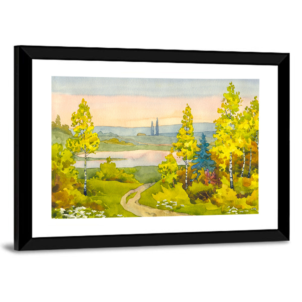 Path To The Lake Wall Art