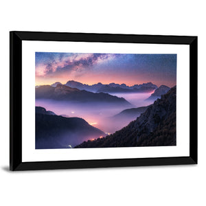 Milky Way Over Italian Mountains Wall Art