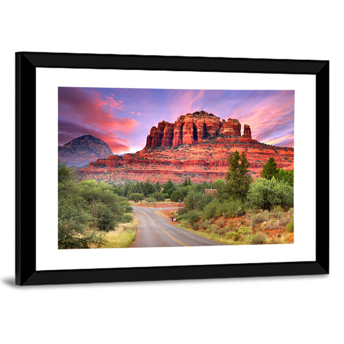 Road to Bell Rock, Sedona Wall Art as a framed print