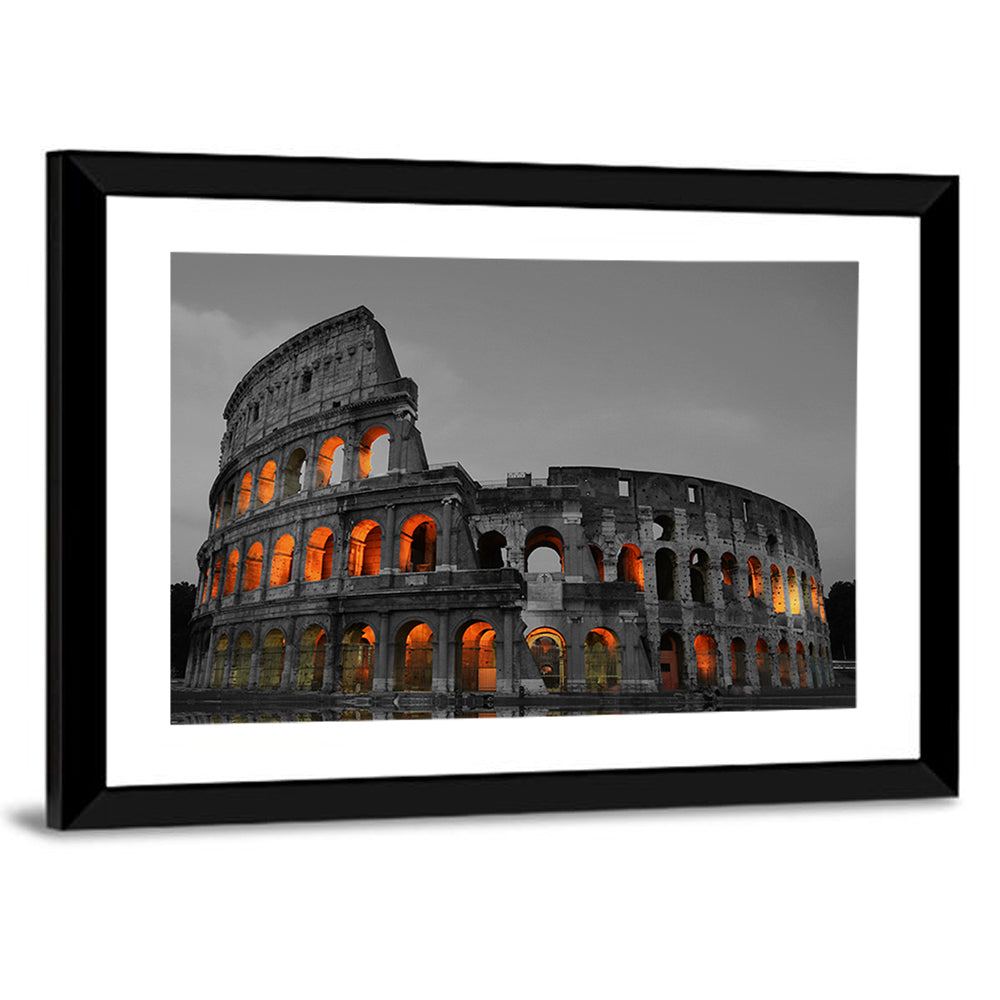 Colosseum at Dusk, Rome Wall Art
