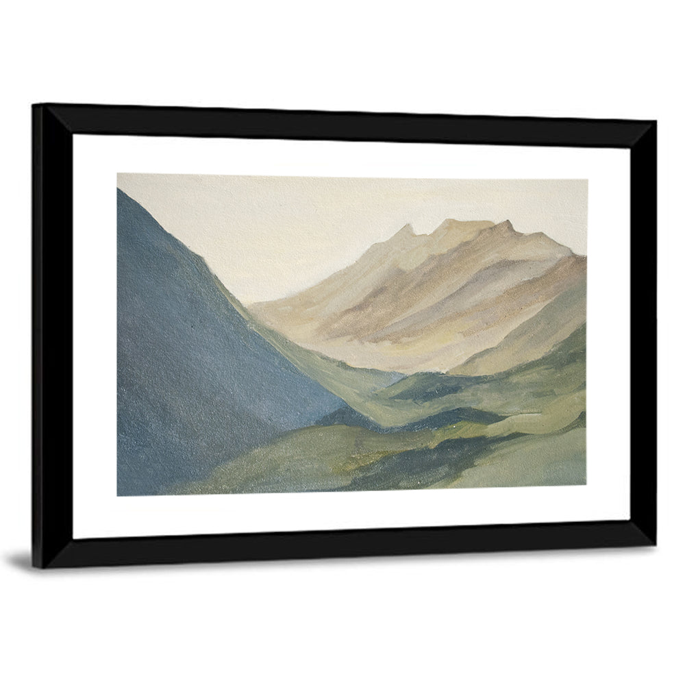 Dawn Over Layered Mountains Wall Art