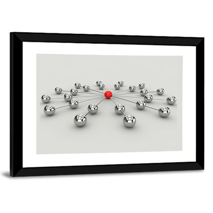 Network Communication Concept Wall Art