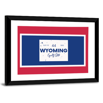 Wyoming City Map Wall Art