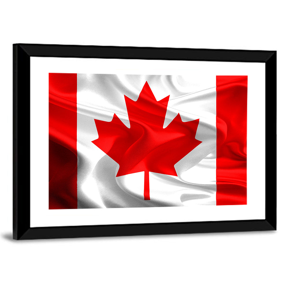 Waving Canadian Flag Wall Art