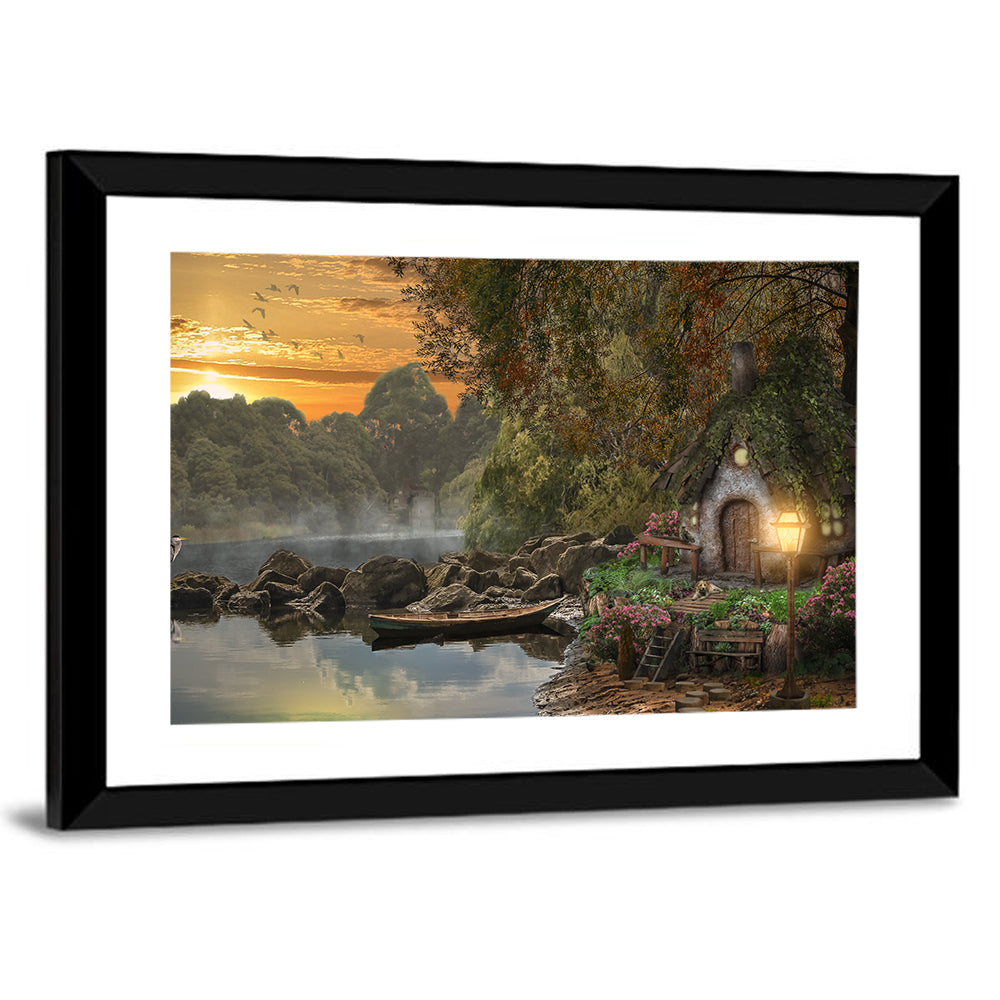Fairy House on the Lake Wall Art
