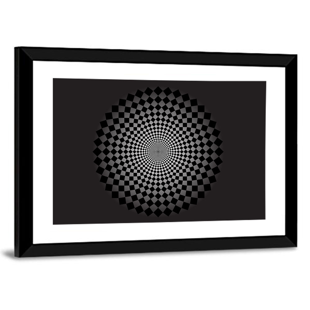 Optical Illusion Illustration Wall Art