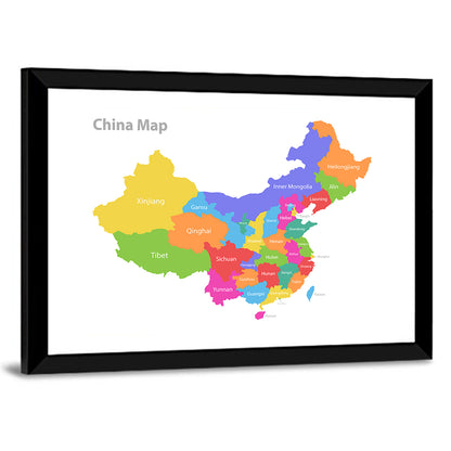 Map Of China Wall Art