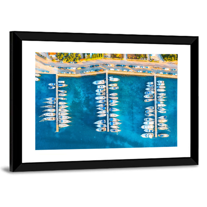 Aerial Marina in Croatia Wall Art