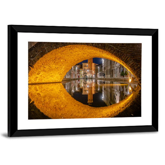 Tre Ponti di Comacchio In Italy Wall Art