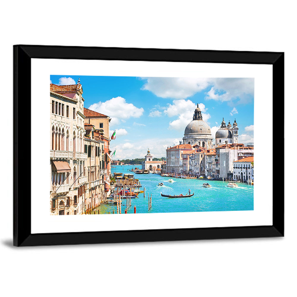 Grand Canal with Santa Maria Della Salute Wall Art