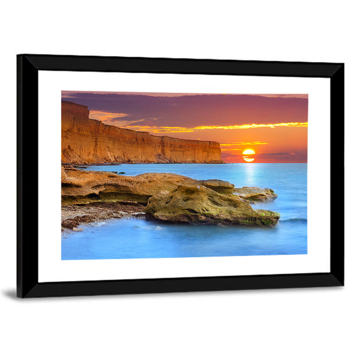 Sunset Over Algarve Coast Wall Art
