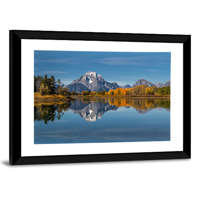 Mount Moran at Oxbow Bend, Wyoming Wall Art as a framed print