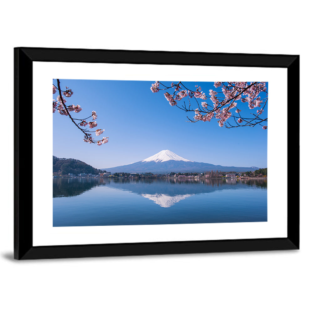 Mount Fuji Reflection, Fujikawaguchiko Wall Art
