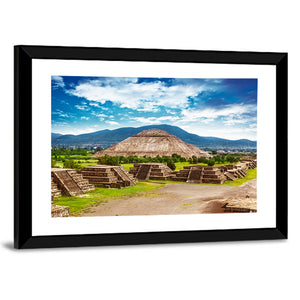 Old Ruins Of Aztec Civilization Mexico Wall Art