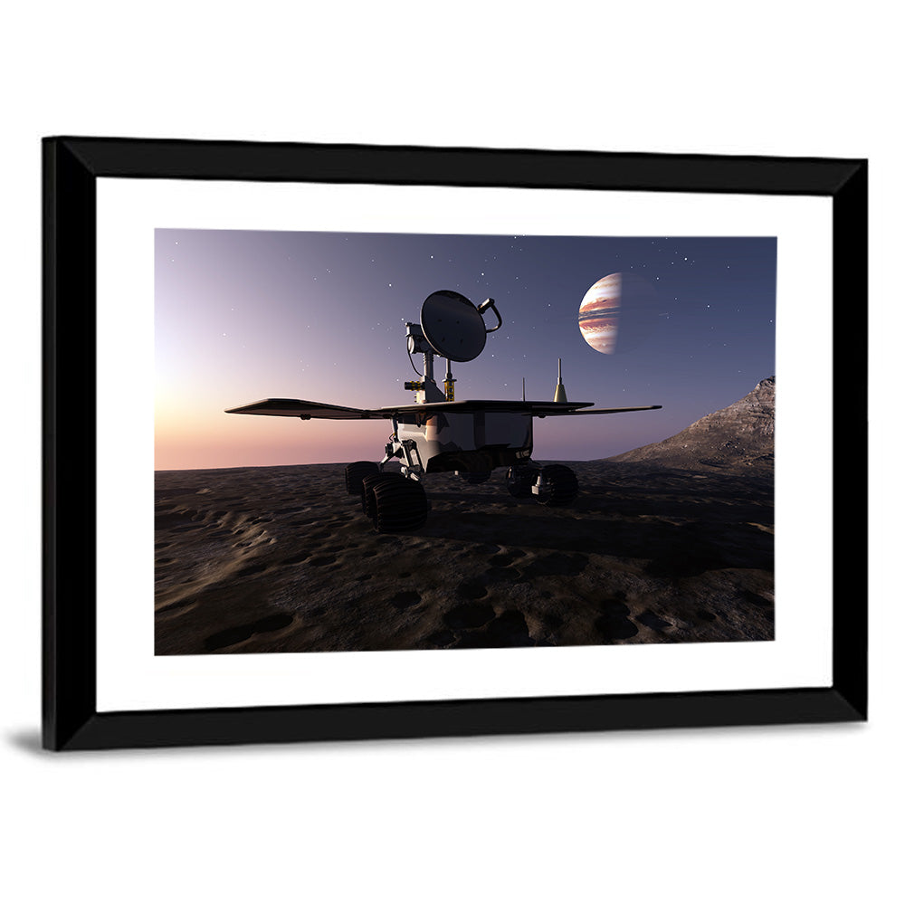 Rover Before a Ringed Giant Wall Art