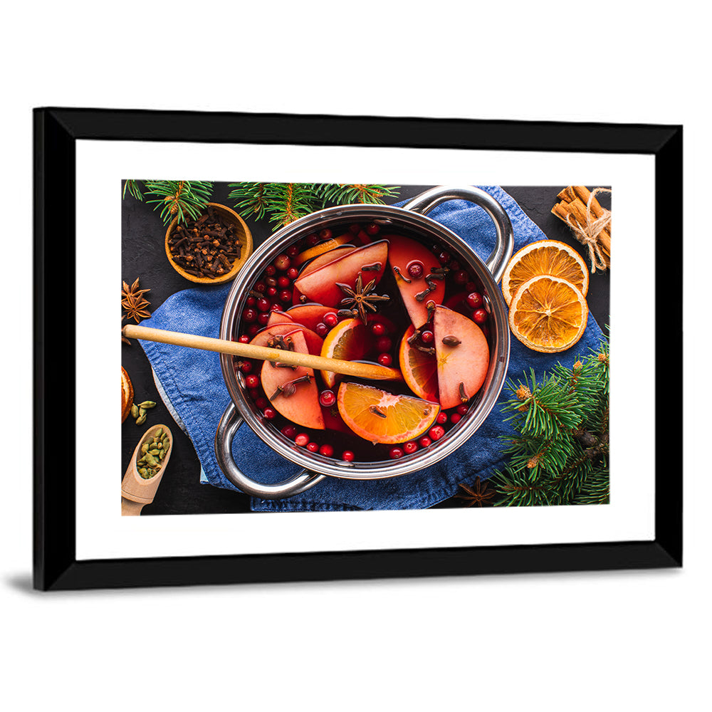 Mulled Wine and Spice Still Life Wall Art