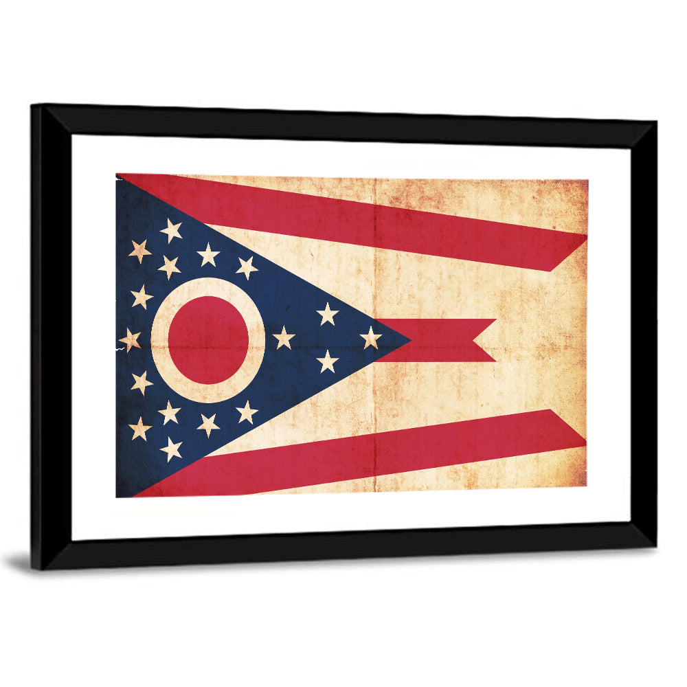 Ohio State Swallowtail Flag Wall Art
