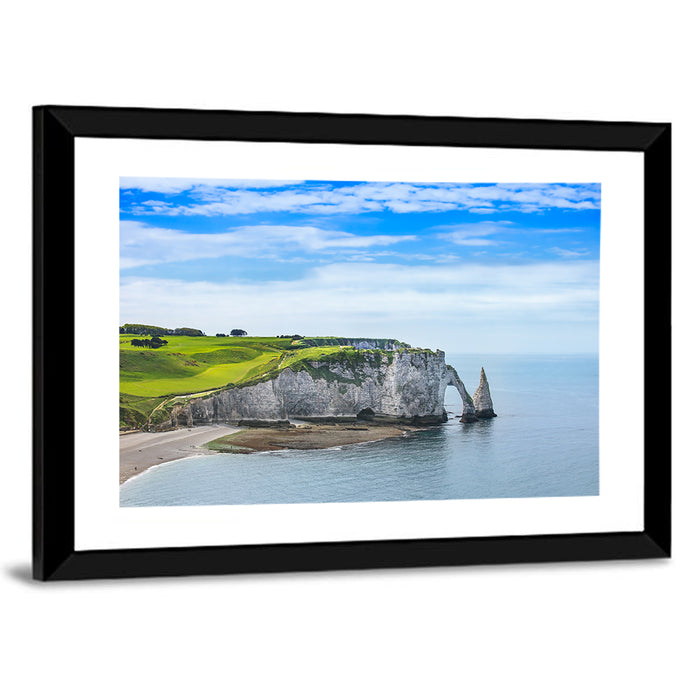 Étretat Porte D'aval Cliff Wall Art as a framed print