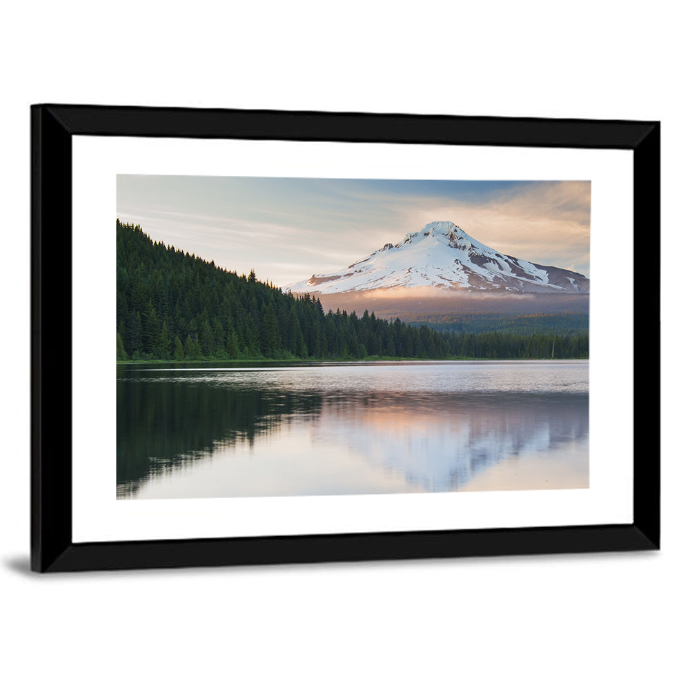 Mount Hood Over Trillium Lake Wall Art