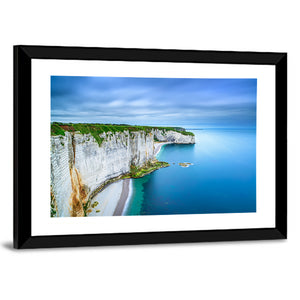 Etretat Rock Cliff And Beach Wall Art