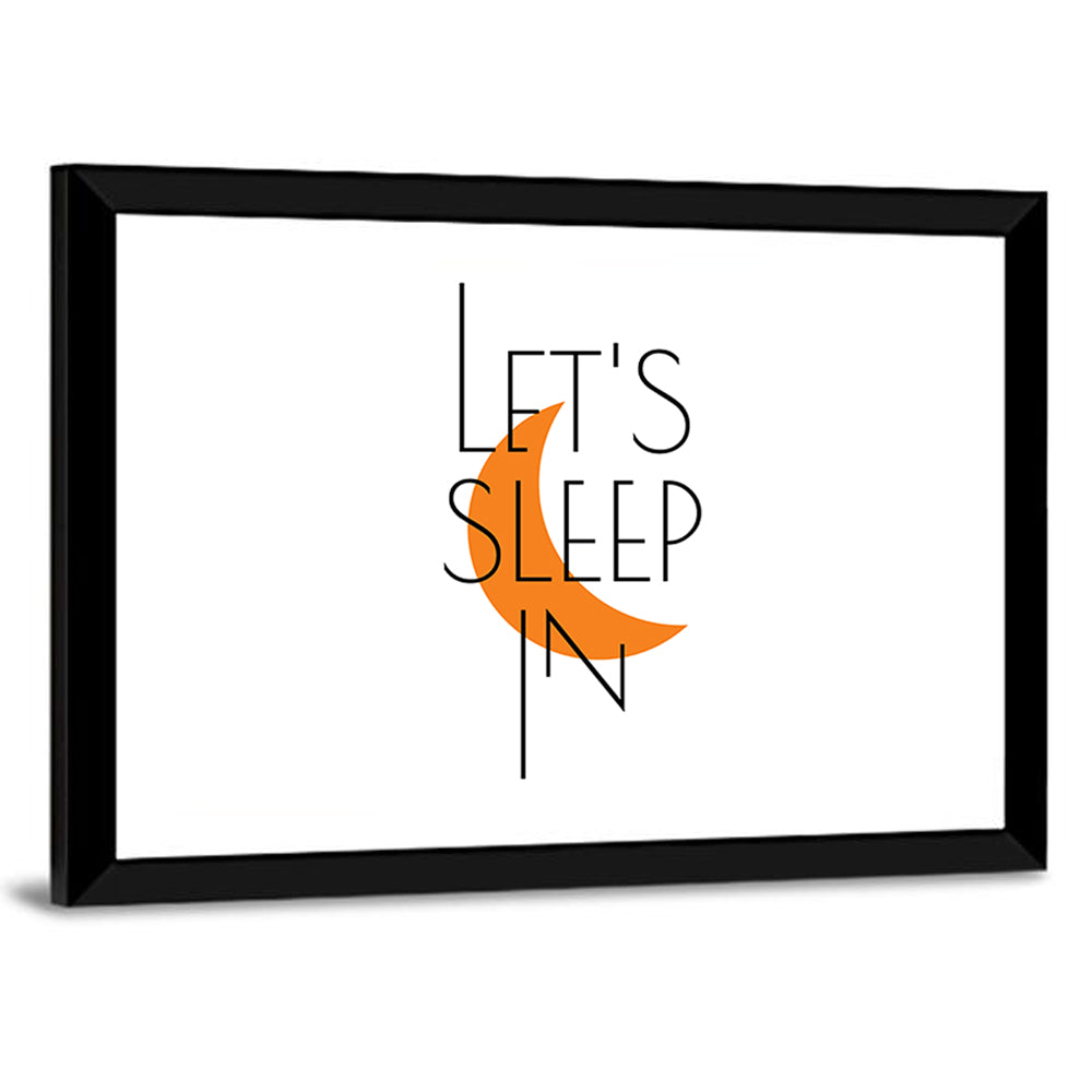 Let’s Step in Crescent Moon Quote Wall Art