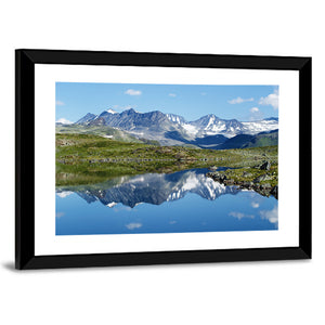 Mountain Lake In Jotunheimen National Park Wall Art